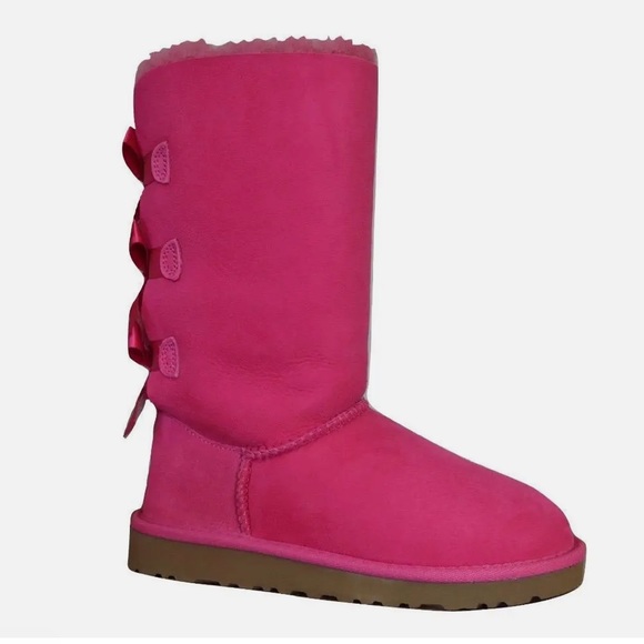 Ugg Tall Bailey Bow triple  3 bow - Picture 9 of 11